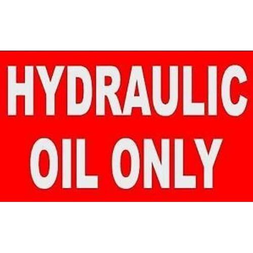 Hydraulic Oil Sticker