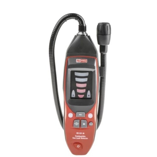 RS PRO Handheld Gas Detector for Combustible Detection, Audible Alarm