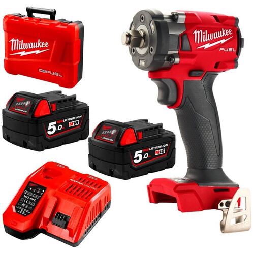 Milwaukee 18v Kit Fuel 1/2" Impact Wrench 5ah With Case