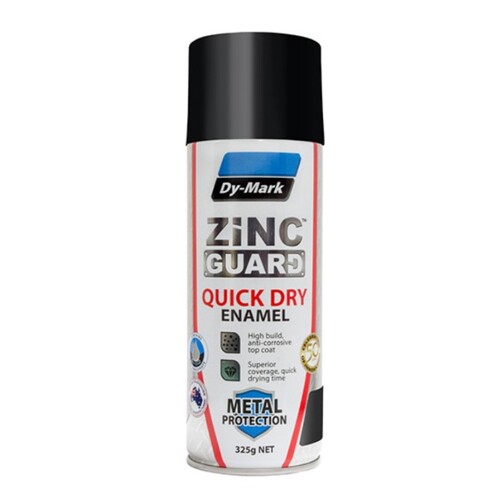 Zinc Guard Quick Dry Black High Gloss Enamel 325g