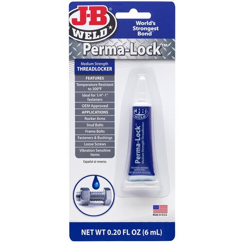 Jb Weld Perma-Lock Blue Threadlocker 6Ml