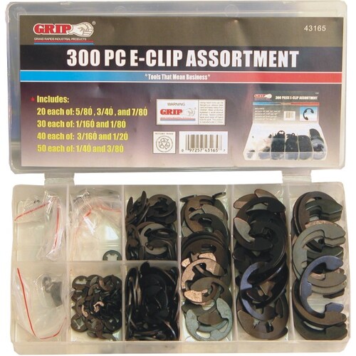 300 Pc E-Clip Assortment