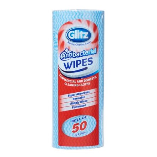 Wipes On Roll Glitz 50Pk Antibac Roll