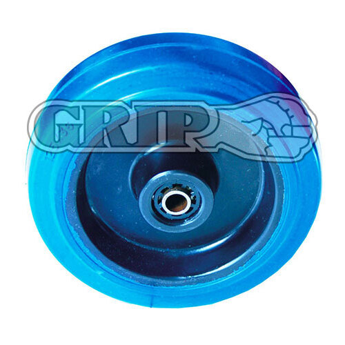 160Mm Blue Elastic Rubber Wheels