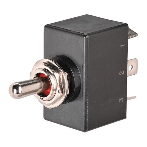 Narva Waterproof Heavy Duty Toggle Switch Momentary On/Off/Momentary On DPDT (Contacts Rated 25A  12V) BL Pk 1
