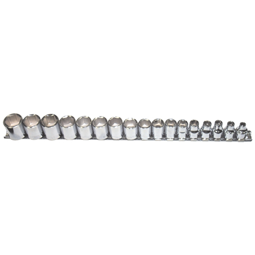 No.93217 - 17 Piece 3/8" Drive Metric Sockets (6 Point)