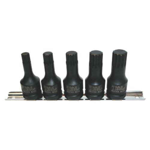 No.98805 - 5 Piece 1/2" Drive Multi Spline Impact Sockets