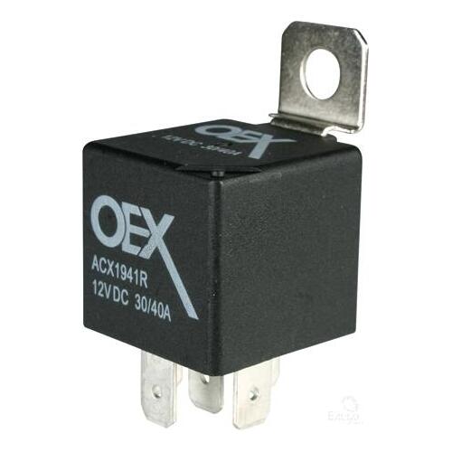 OEX Mini Relay 12V Change Over 30/40A - Resistor Protected