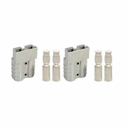 OEX 50A Genuine Anderson Connector, Grey - 1 Pair with Terminals