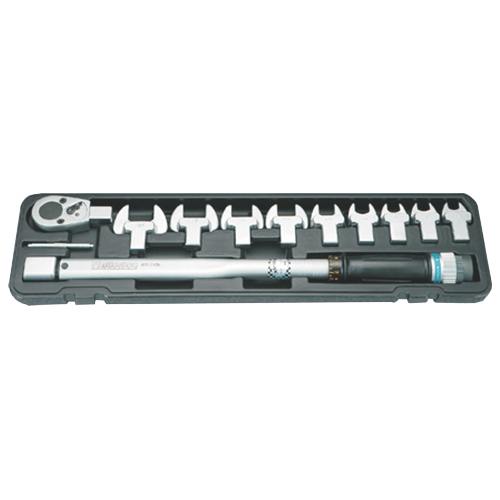 No.ATP150F11SET - 11 Piece Interchangeable Head Torque Wrench Set (30 to 150ft/lbs 40 to 210Nm)