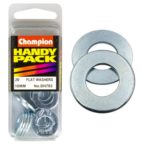 Handy Pack Flat Steel Washer 10mm CWS