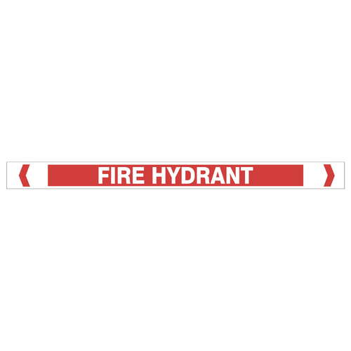 Fire Hydrant Sticker (Red) Large 400X50Mm