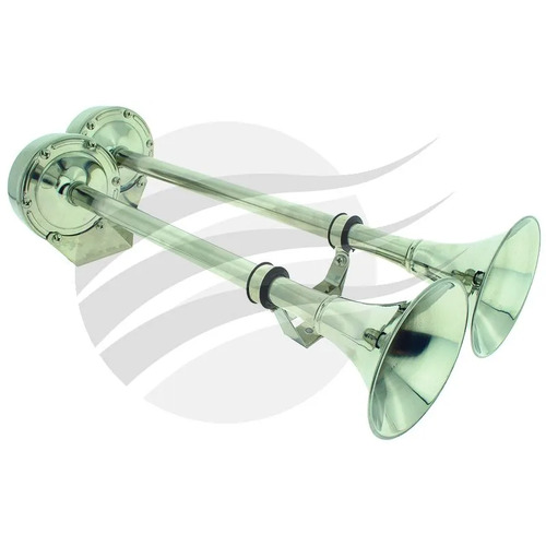 Jaylec HO2011 Elec Horns 12V Dual Trumpets 115Db High and Low Tone S/Steel