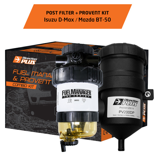 Fuel Manager Post-Filter + ProVent Ultimate Catch can