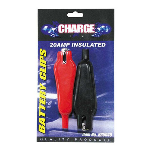 Battery Clip - 2Pc 20Amp Insulated