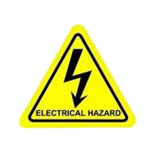 Electrical Hazard Sticker 100x100mm