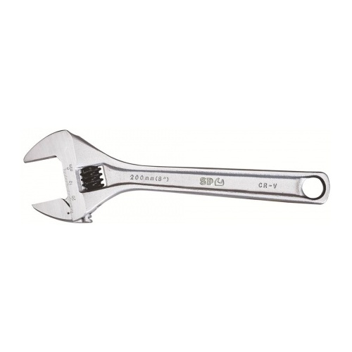 Adjustable Wrench Wide Jaw Premium 200Mm Chrome
