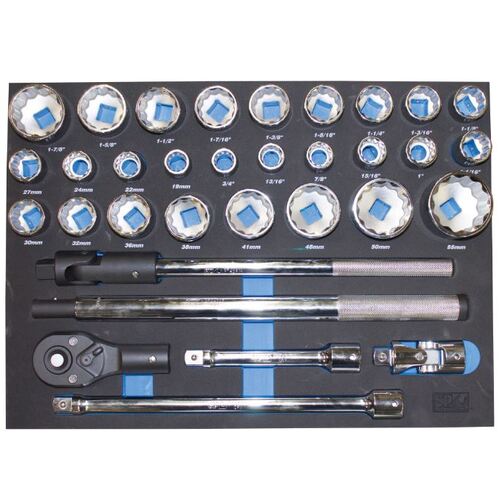 Foam Tray - Metric/Sae - 32Pc - Sockets And Accessories Included