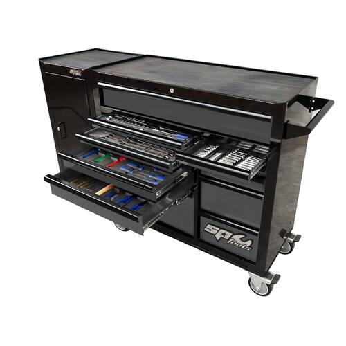 Toolkit 238pc Metric/SAE Black/Grey Custom Roll Cabinet