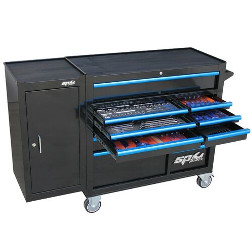 Toolkit 236Pc Metric/Sae In Black Blue Roller Cabinet