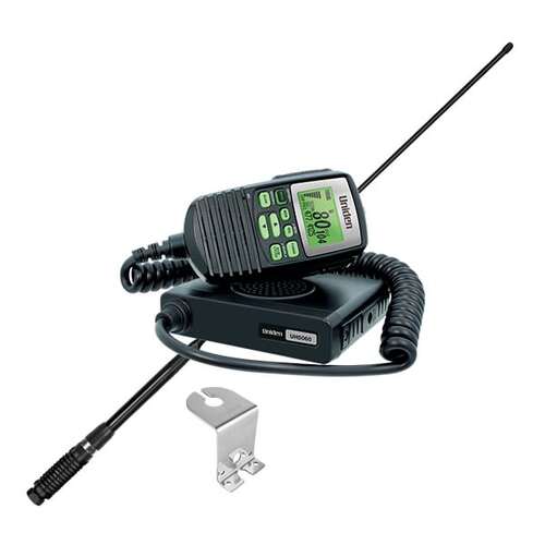 Mini Compact UHF with Remote Speaker Mic Value Pack 80 Channel