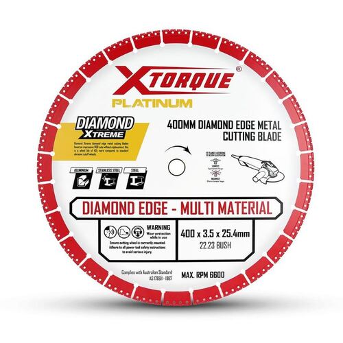 Xtorque XM400 Platinum 400mm (16") Platinum Diamond Edge Metal Cutting Blade
