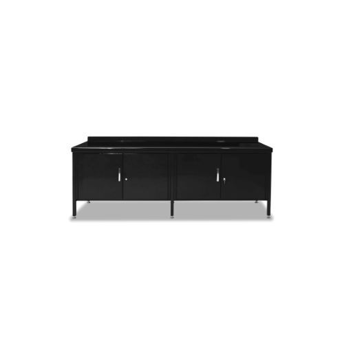 Classic 2400mm Workbench with Double Lockable Cabinets