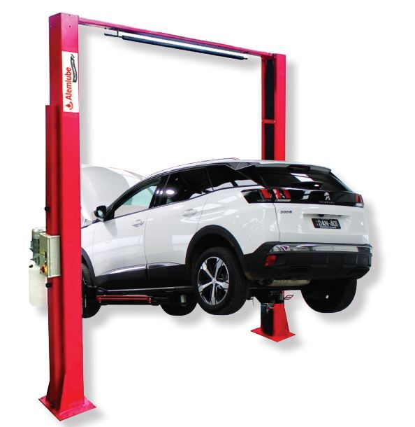 Alemlube Automotive Clear Floor 2Post 5t Hoist