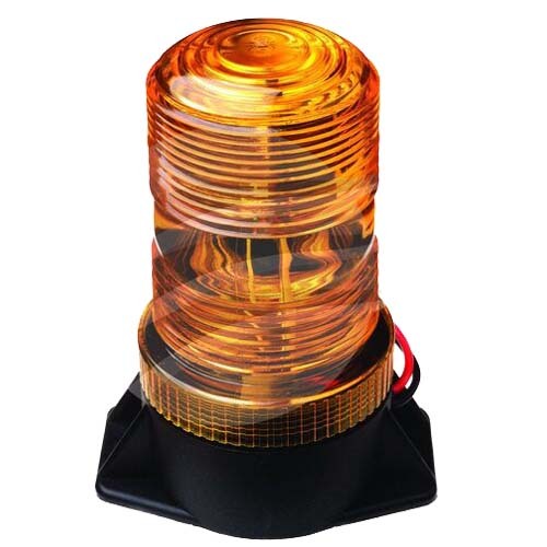Led Amber Strobe Beacon 12 100V, 2 Bolt Mnt 5 Led'S