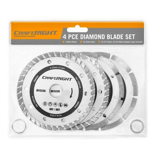 Craftright Diamond Blades - 4 Piece Set - 0035937