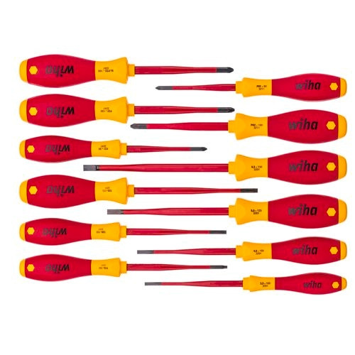 Wiha 12 Piece Softfinish Screwdriver Slimfix Set