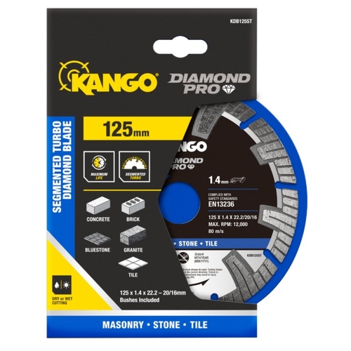 Kango 125mm Segmented Turbo Diamond Saw Blade - 0069764