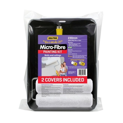 UNi-PRO 230mm Twin Heavy Duty Micro-fibre Roller Kit 10mm Nap - 0096130