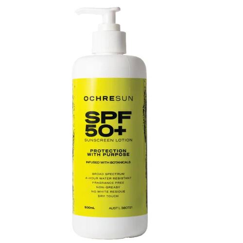 OCHRESUN OS500ML SPF 50+ Sunscreen - With Pump - Featuring Indigneous Botanicals - 500ml