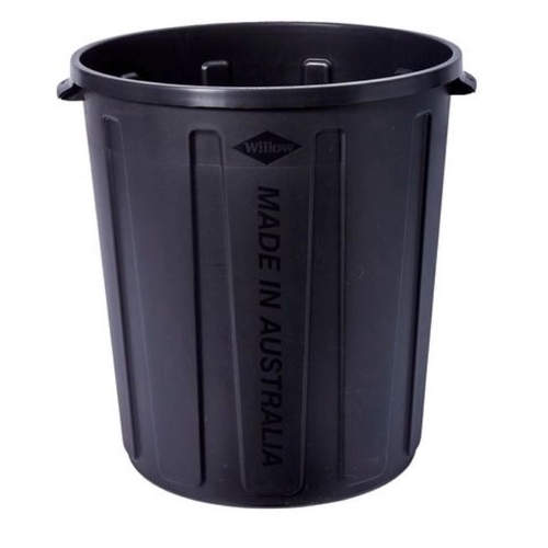 Dome Bin Rubbish Willow 60L Base Only Black