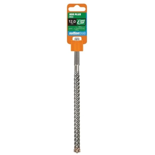 Sutton Tools 12 x 210mm 4 Cut SDS Plus Masonry Drill Bit