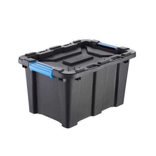 Inabox 25L Black & Blue Heavy Duty Storage Container
