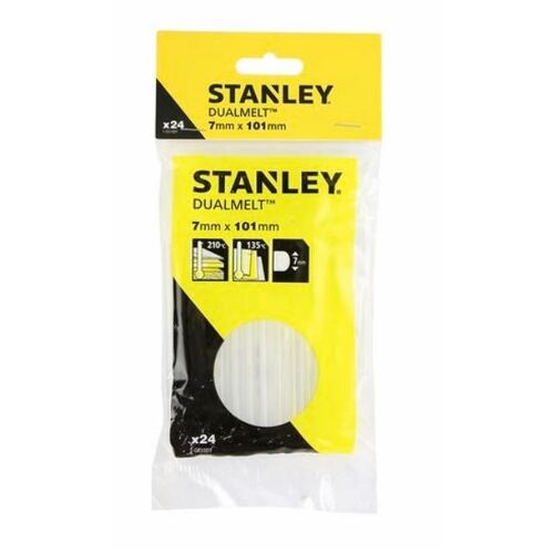 Stanley 7 x 100mm Dual Temp Glue Sticks - 24 Pack