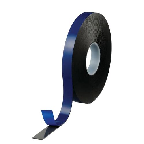 Tesa - Foam Tape - Double Sided - Foamed Acrylic - Deep Black - 25mm x 25m
