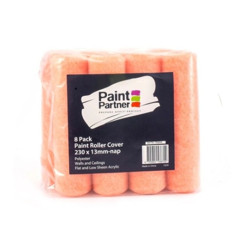 Paint Partner 230mm Paint Roller Cover - 8 Pack - 0328960