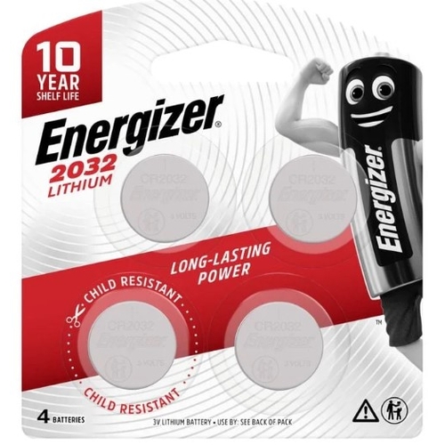 Energizer 2032 Lithium Coin Battery - 4 Pack