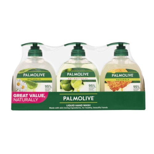 Hand Wash Antibacterial Palmolive 3Pk 250Ml Trip Pump