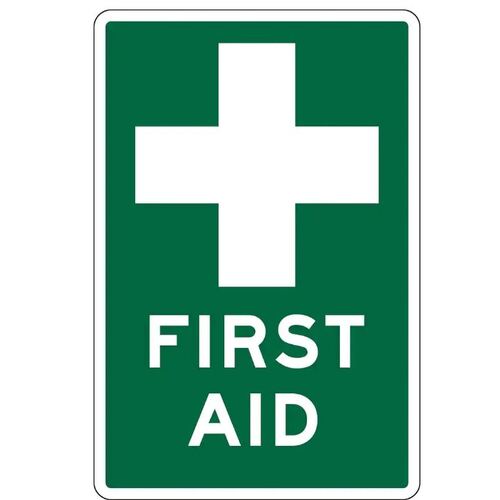 PROSAFE Emergency Information Sign - First Aid - Metal - 450mm x 600mm