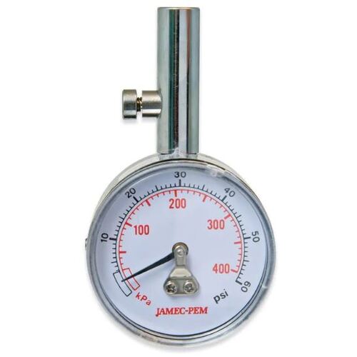 540B Dial Tyre Gauge 5-60Psi Straight Check