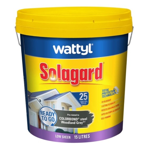 Wattyl Solagard 15L Pre-tinted Woodland Grey Low Sheen Exterior Paint