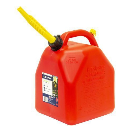07694 - Scepter 20L Red Plastic Fuel Jerry Can - 07694