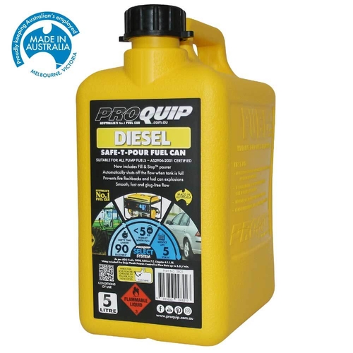 Yellow 5Lt  Fuel Can - 0821