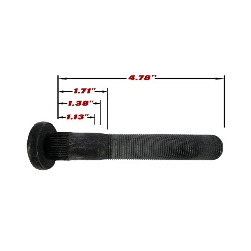 Truck Wheel Stud M22 X 1.5 Length