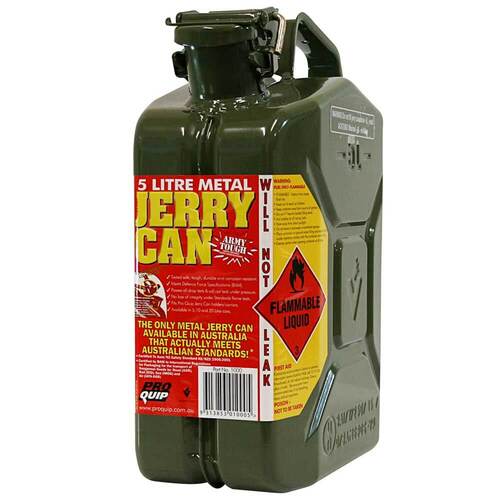 Jerry Can 5lt Green Metal