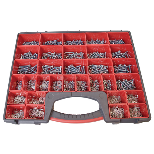 Assortment Pack Machine Screws Nuts And Washers 2825Pc